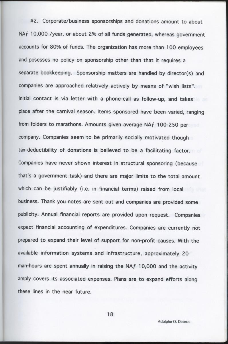 Z  Possibilities for Corporate Sponsoring of Nature Projects for the Carmabi/Stinapa Foundation, Curacao - New Page