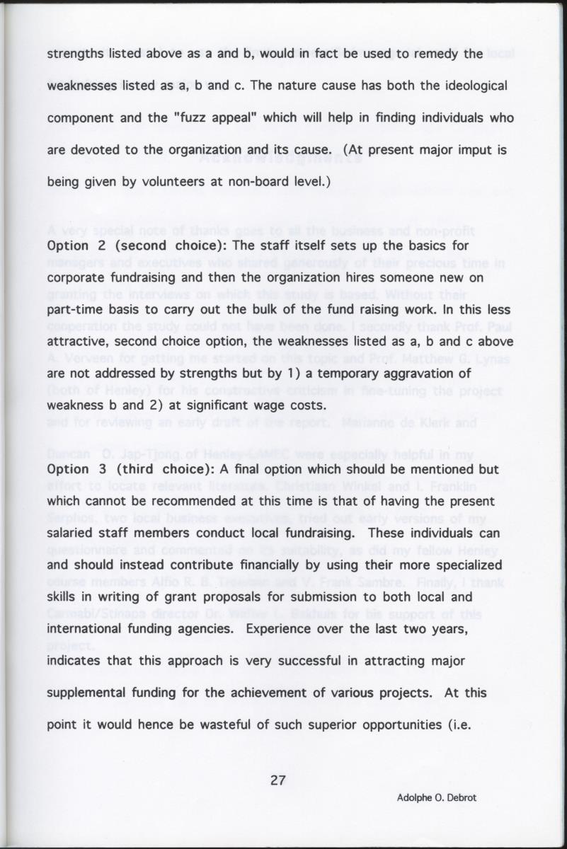 Z  Possibilities for Corporate Sponsoring of Nature Projects for the Carmabi/Stinapa Foundation, Curacao - New Page