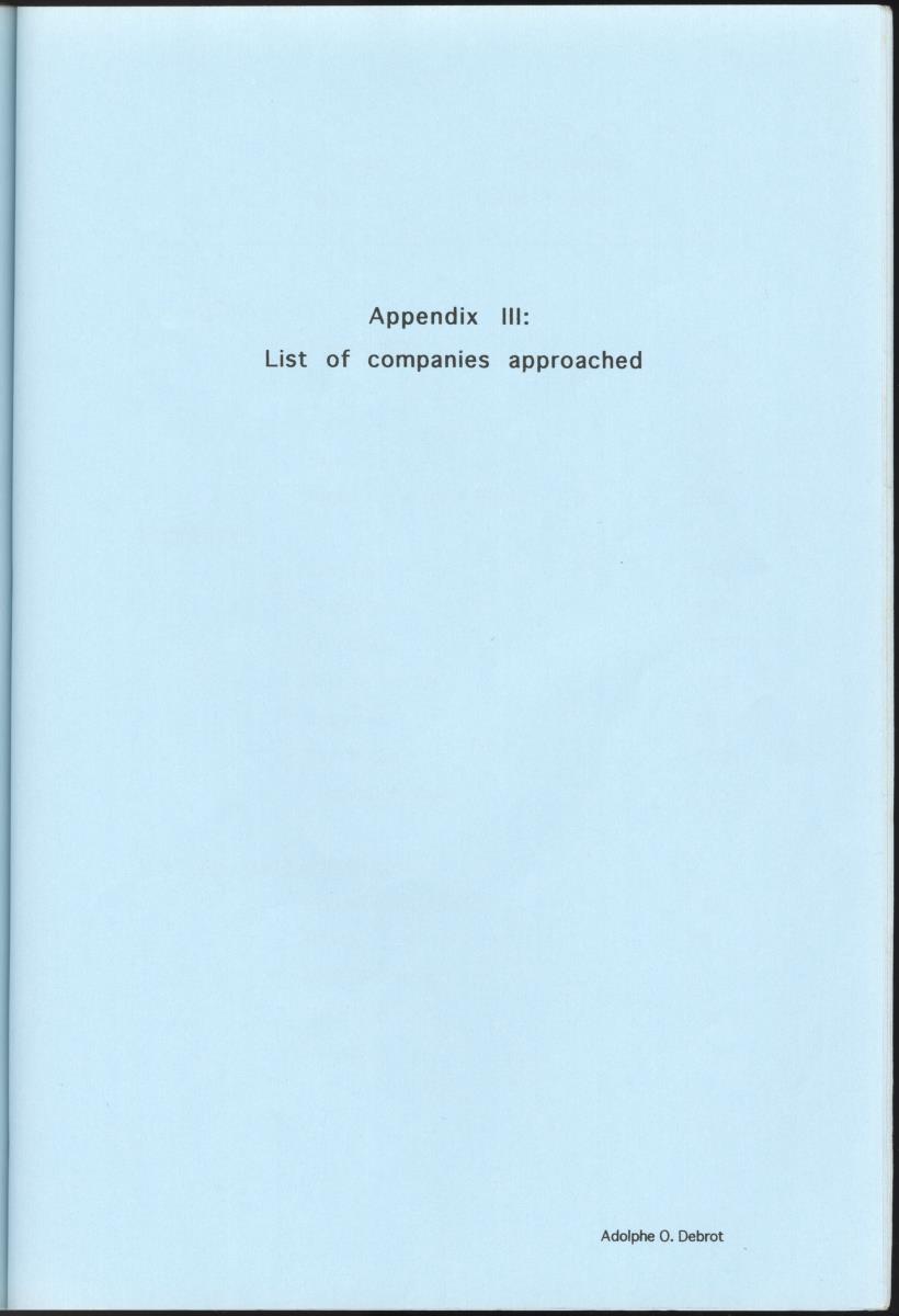 Z  Possibilities for Corporate Sponsoring of Nature Projects for the Carmabi/Stinapa Foundation, Curacao - New Page