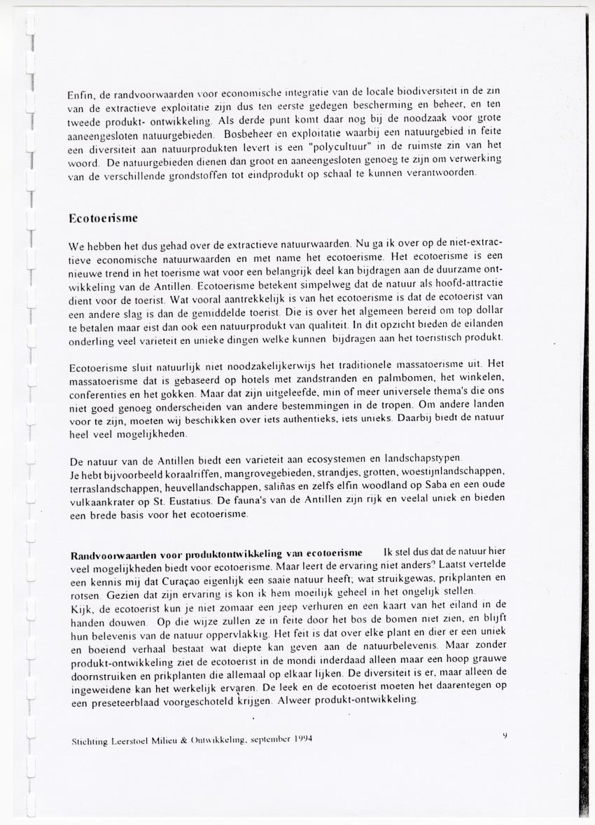 Z  Biodiversiteit als economische hulpbron in de Nederlandse Antillen - New Page