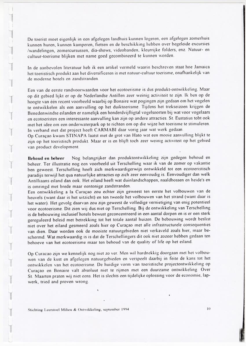 Z  Biodiversiteit als economische hulpbron in de Nederlandse Antillen - New Page