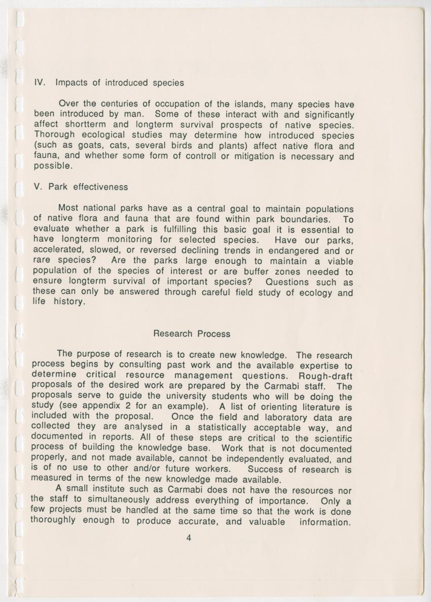 Z Research at the Carmabi Foundation - New Page