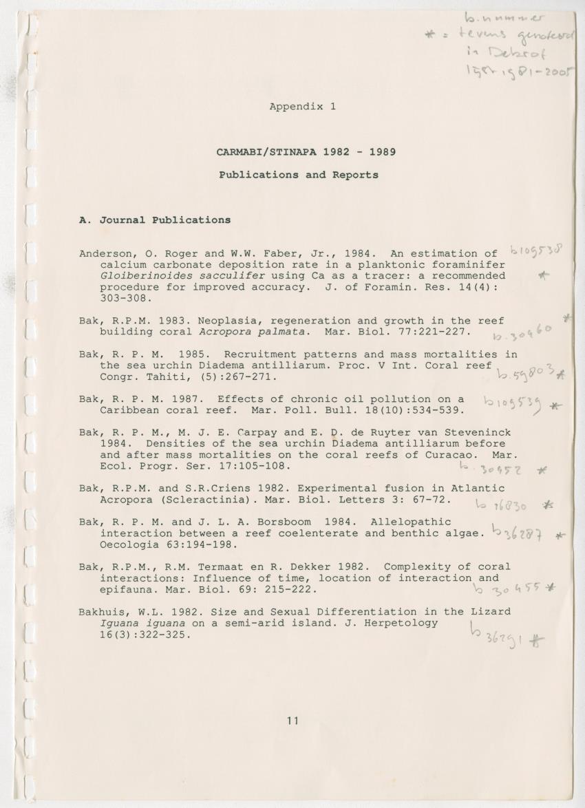 Z Research at the Carmabi Foundation - New Page