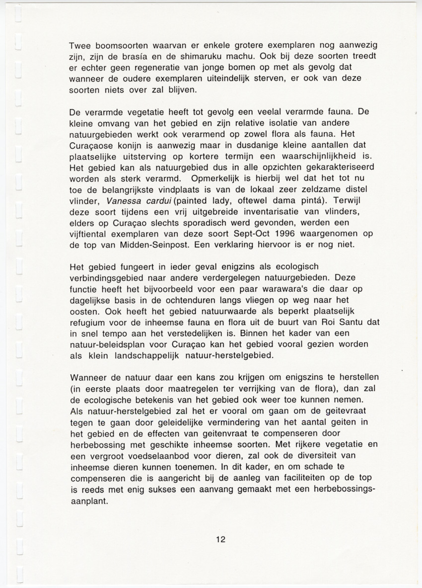 Z Uitgangspunten voor het Beheer van Conserveringsgebied Midden-Seinpost, Roi Santu, Curacao - New Page