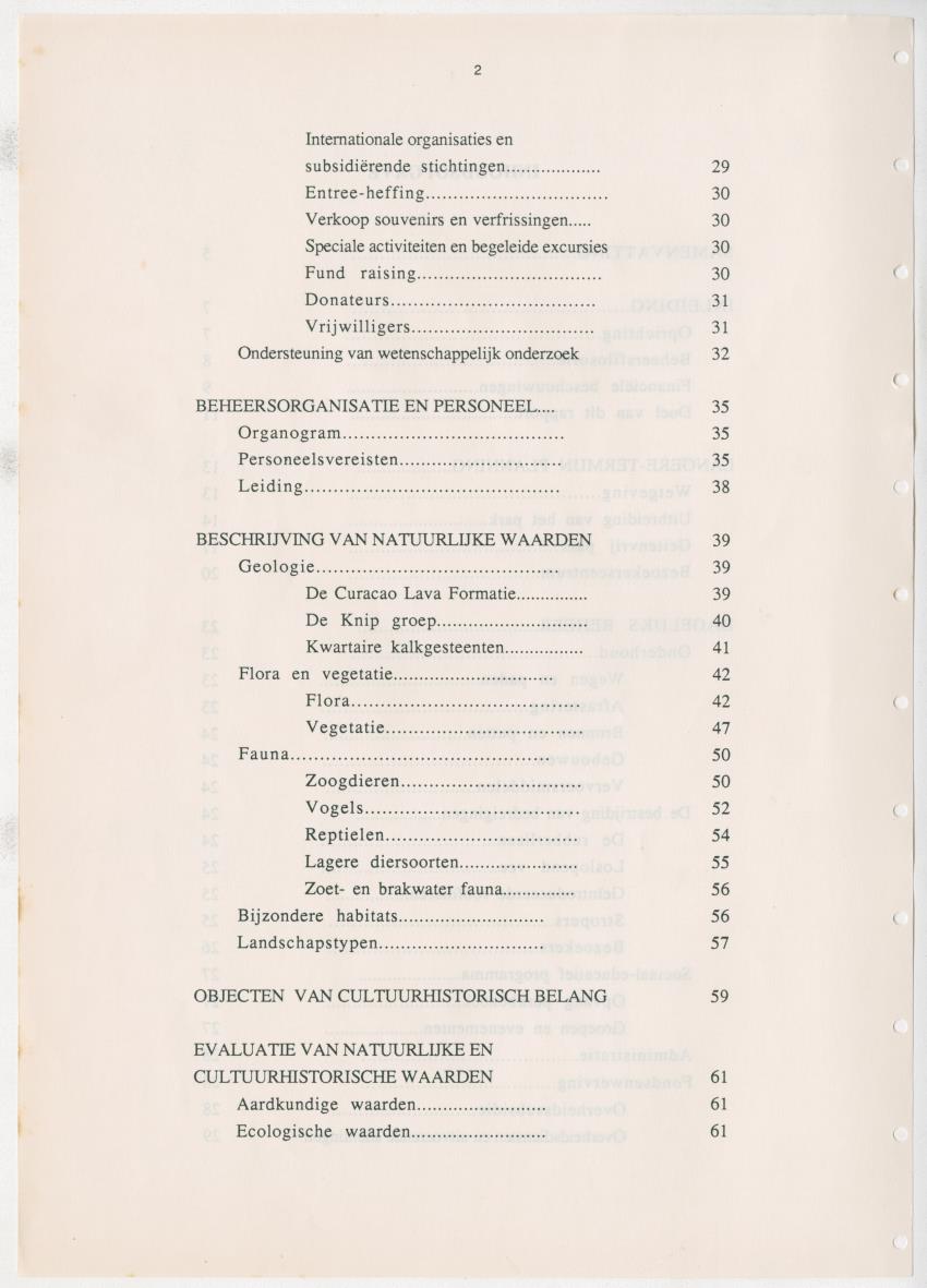 Z Uitgangspunten voor Beheer van het Christoffelpark, Curacao - New Page
