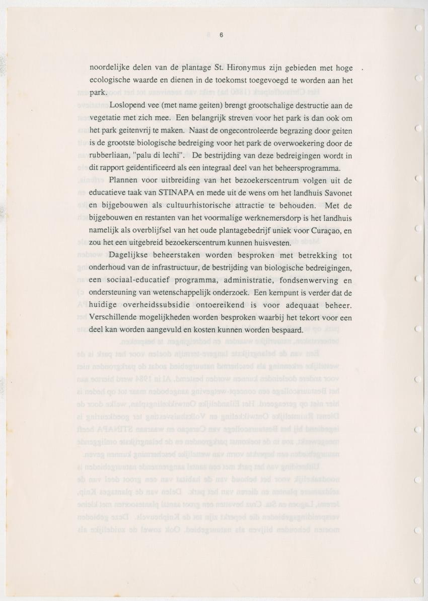 Z Uitgangspunten voor Beheer van het Christoffelpark, Curacao - New Page