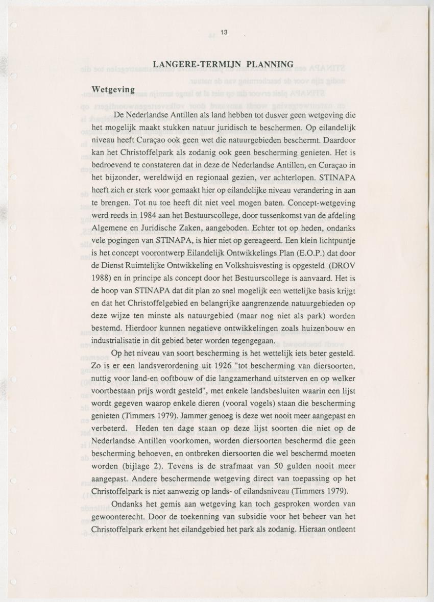 Z Uitgangspunten voor Beheer van het Christoffelpark, Curacao - New Page