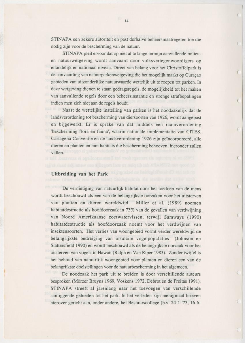 Z Uitgangspunten voor Beheer van het Christoffelpark, Curacao - New Page
