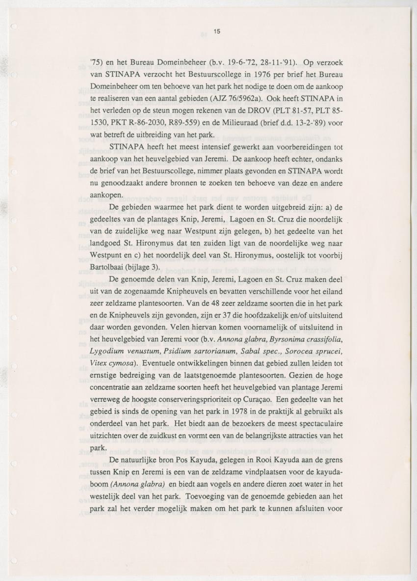 Z Uitgangspunten voor Beheer van het Christoffelpark, Curacao - New Page