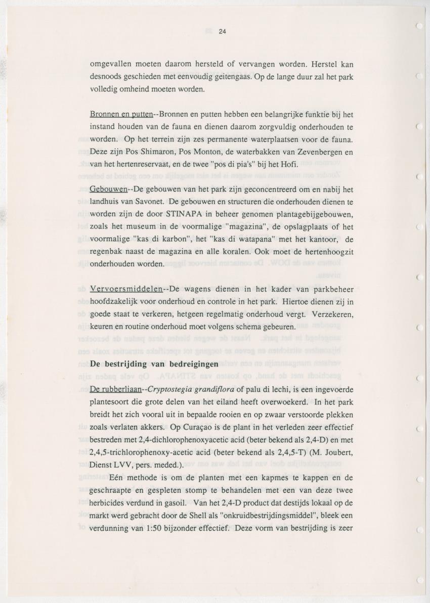 Z Uitgangspunten voor Beheer van het Christoffelpark, Curacao - New Page