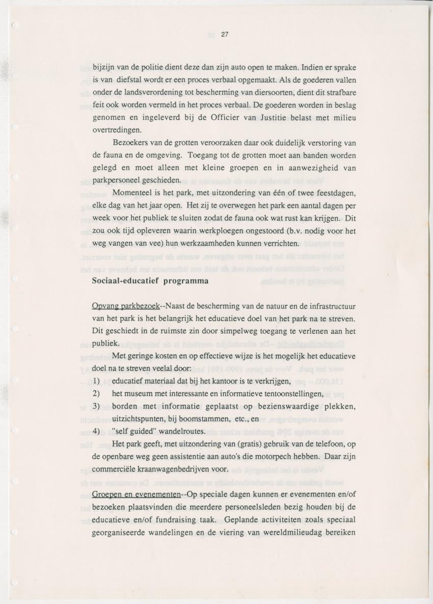 Z Uitgangspunten voor Beheer van het Christoffelpark, Curacao - New Page