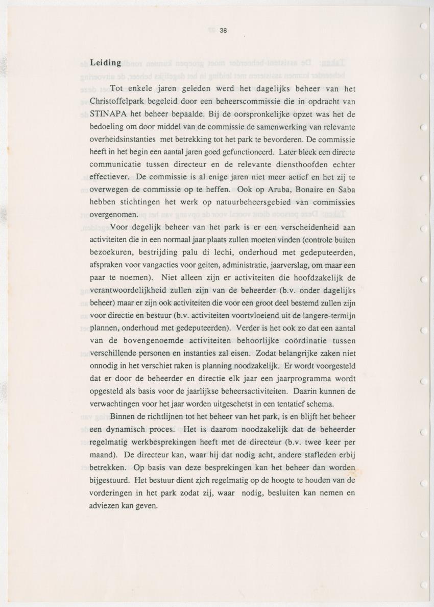 Z Uitgangspunten voor Beheer van het Christoffelpark, Curacao - New Page