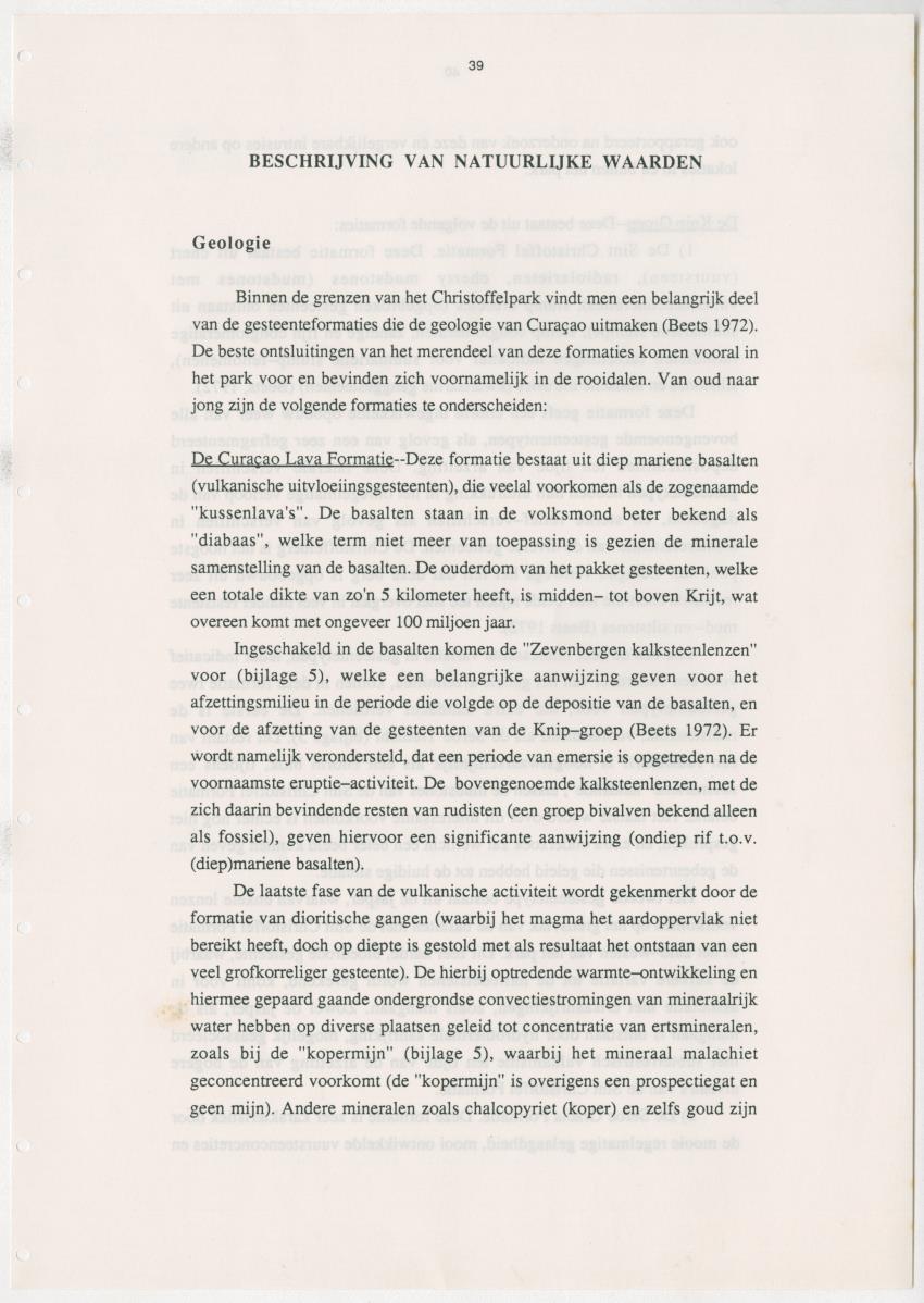Z Uitgangspunten voor Beheer van het Christoffelpark, Curacao - New Page