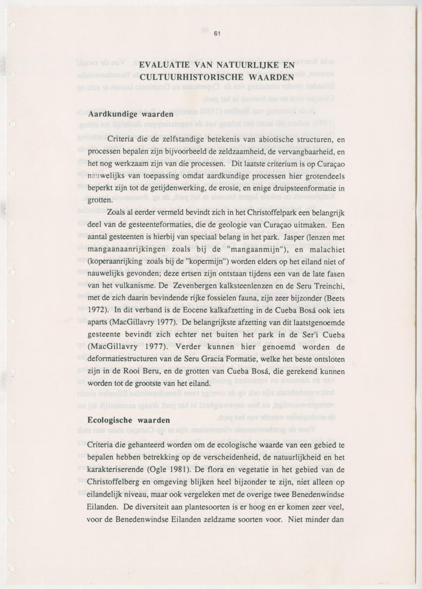Z Uitgangspunten voor Beheer van het Christoffelpark, Curacao - New Page