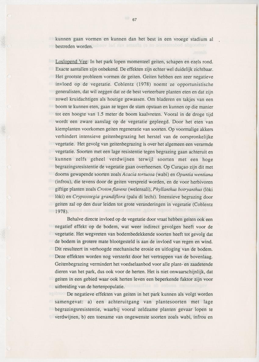 Z Uitgangspunten voor Beheer van het Christoffelpark, Curacao - New Page