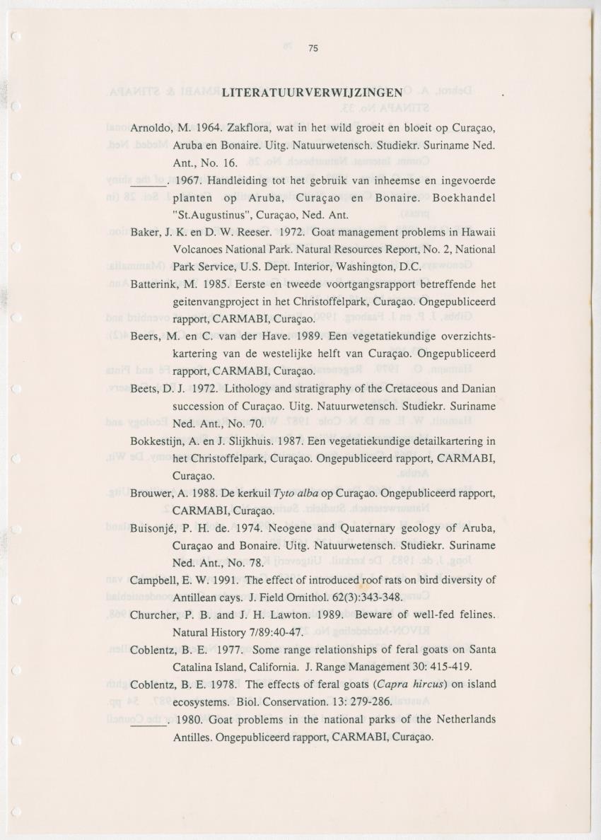 Z Uitgangspunten voor Beheer van het Christoffelpark, Curacao - New Page