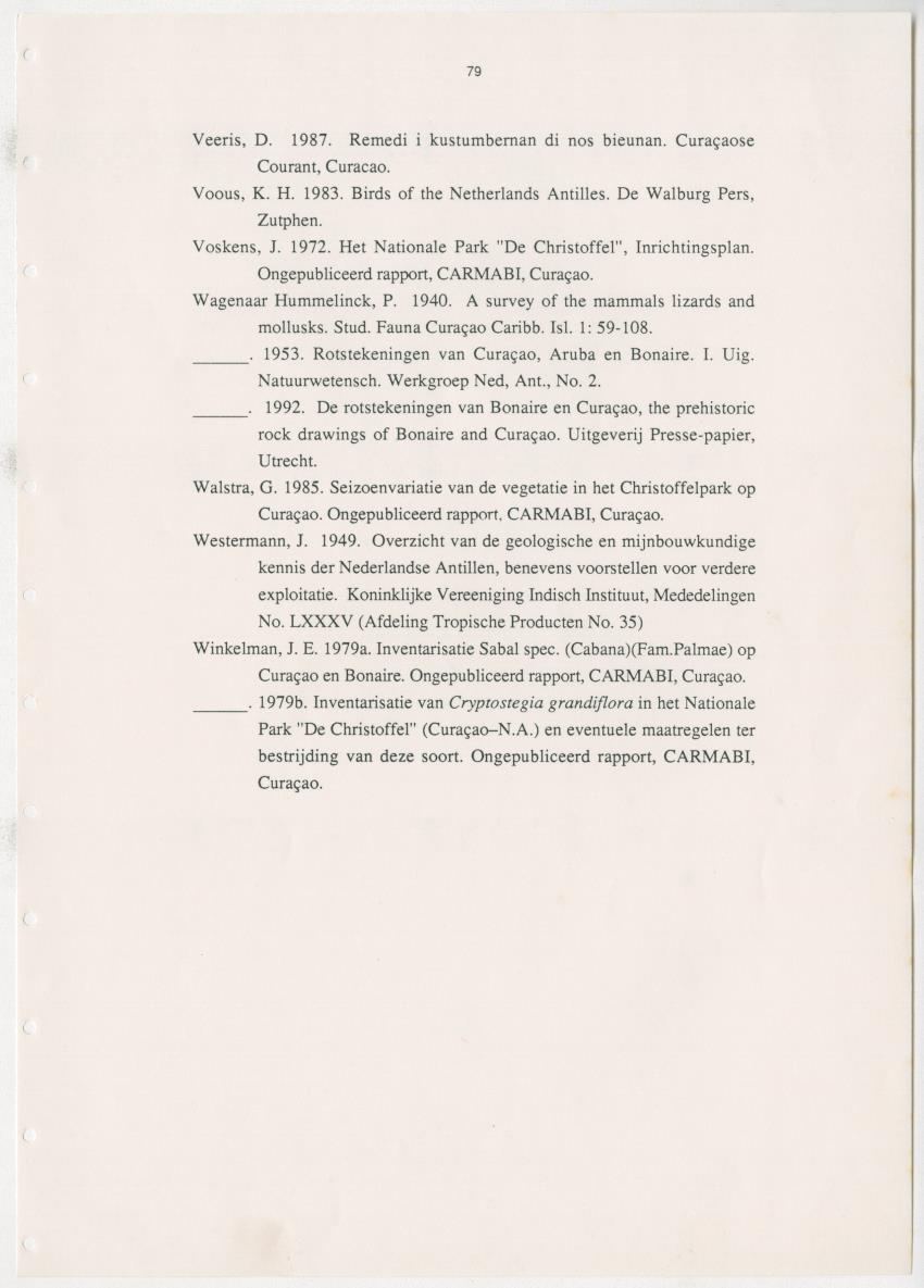 Z Uitgangspunten voor Beheer van het Christoffelpark, Curacao - New Page