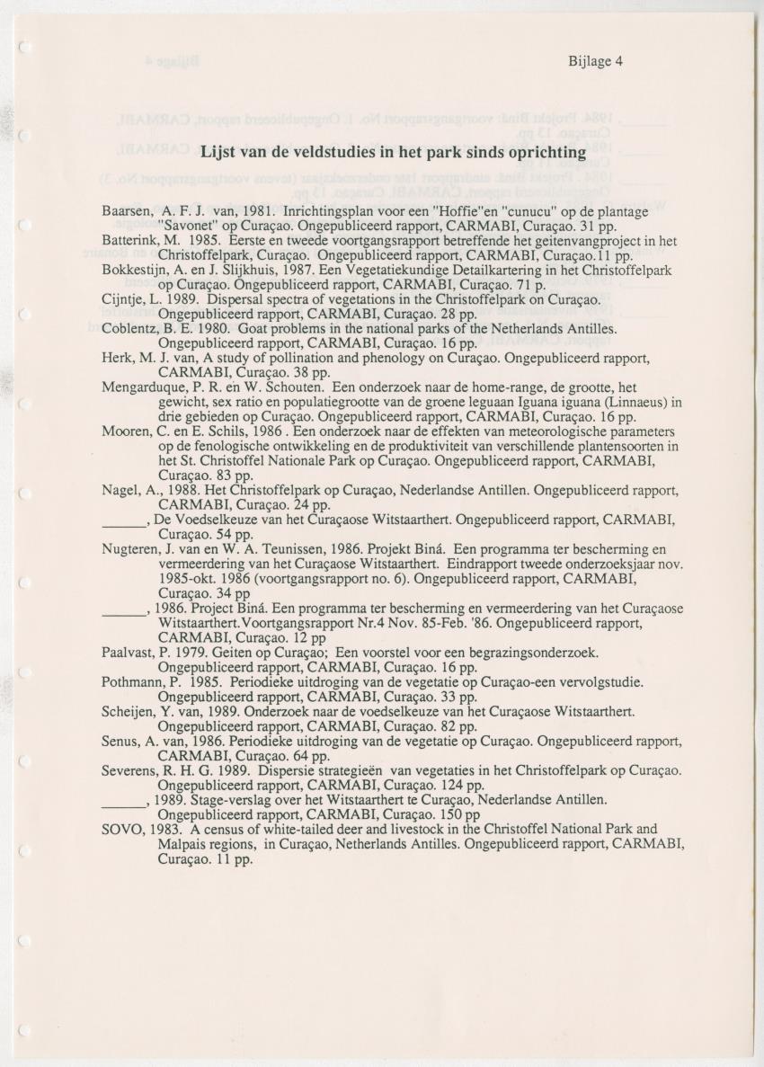Z Uitgangspunten voor Beheer van het Christoffelpark, Curacao - New Page