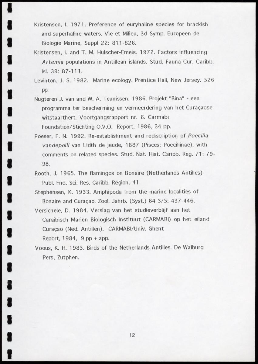 A Conservation Assessment of an Open Connection between the Salina of Rif-St.Marie and the Sea - New Page