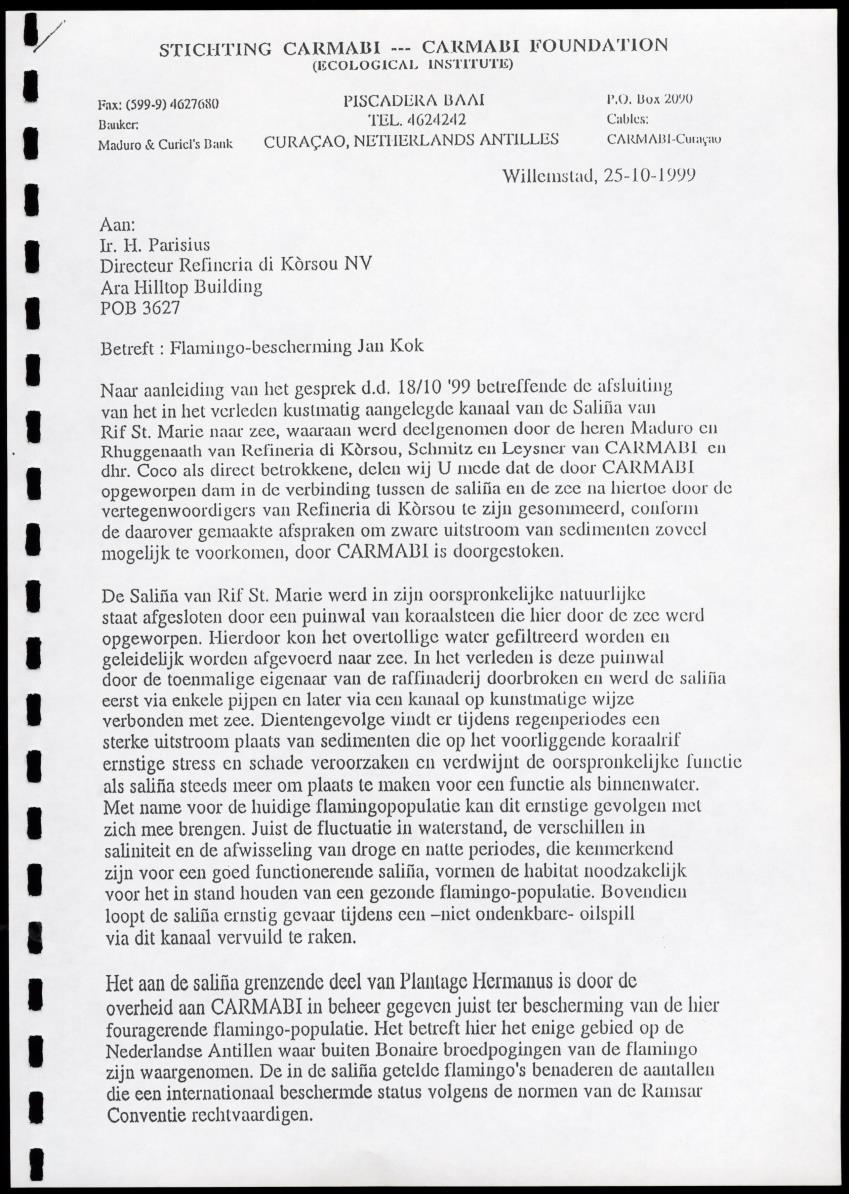 A Conservation Assessment of an Open Connection between the Salina of Rif-St.Marie and the Sea - New Page