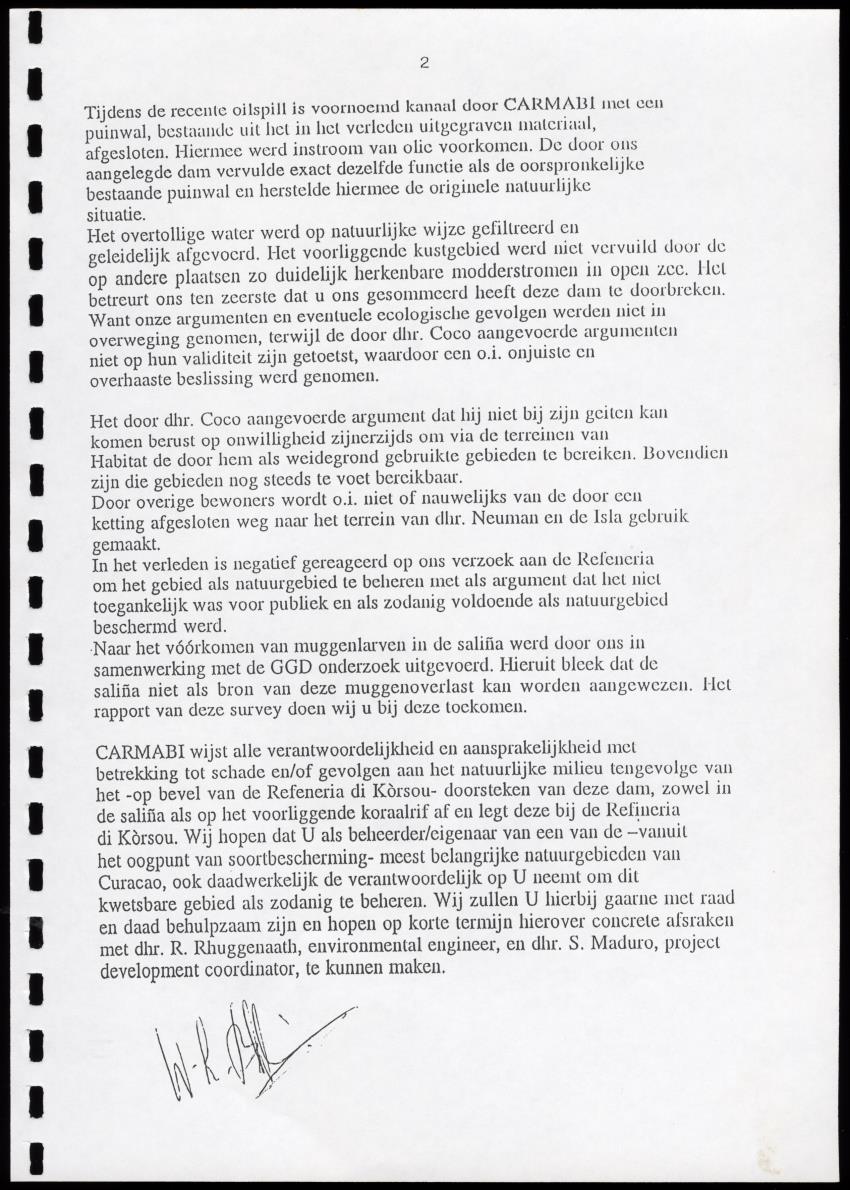 A Conservation Assessment of an Open Connection between the Salina of Rif-St.Marie and the Sea - New Page