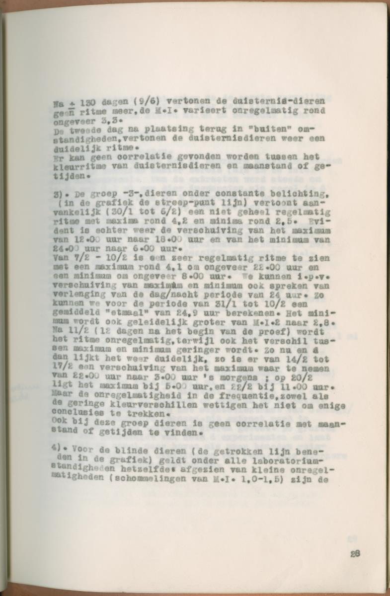 Z Verslag van een onderzoek naar ritme en endocriene regulatie van de kleurveranderingen bij de wenkkrab, Uca rapax - New Page