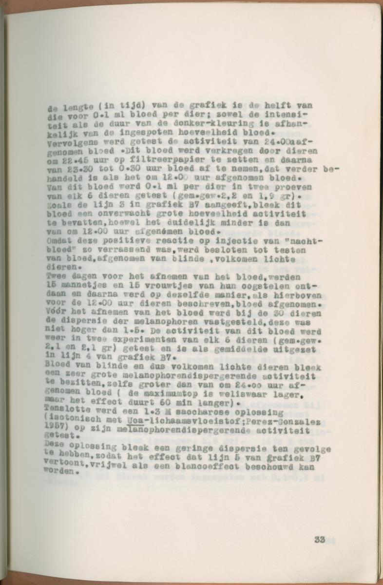 Z Verslag van een onderzoek naar ritme en endocriene regulatie van de kleurveranderingen bij de wenkkrab, Uca rapax - New Page
