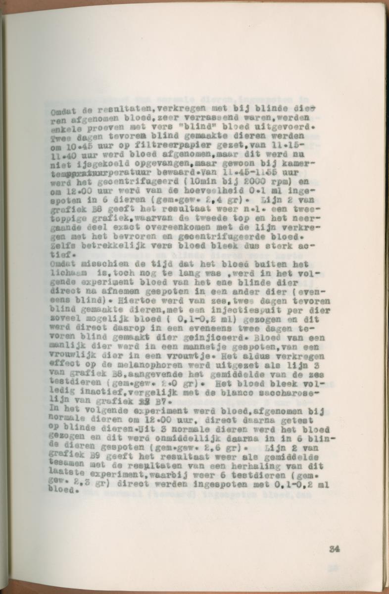 Z Verslag van een onderzoek naar ritme en endocriene regulatie van de kleurveranderingen bij de wenkkrab, Uca rapax - New Page