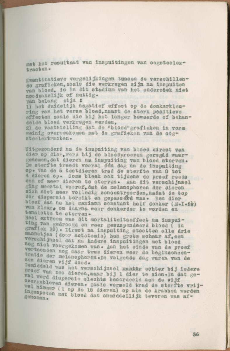 Z Verslag van een onderzoek naar ritme en endocriene regulatie van de kleurveranderingen bij de wenkkrab, Uca rapax - New Page