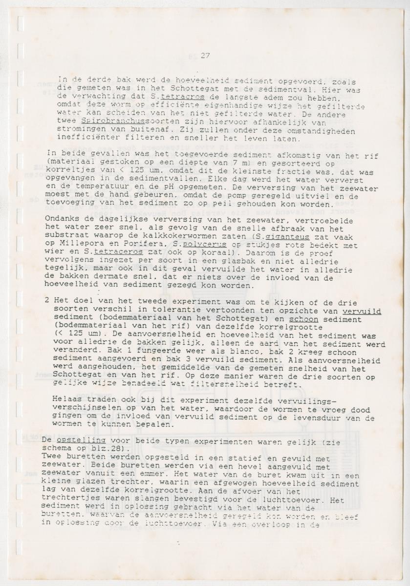 Z Een onderzoek naar de waterkwaliteit van enkele baaien van Curacao op basis van biologische en abiotische parameters - New Page