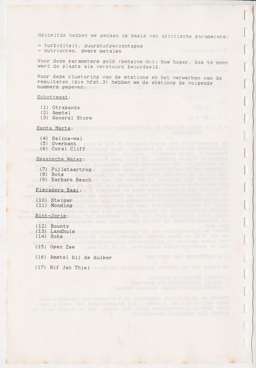 Z Een onderzoek naar de waterkwaliteit van enkele baaien van Curacao op basis van biologische en abiotische parameters - New Page