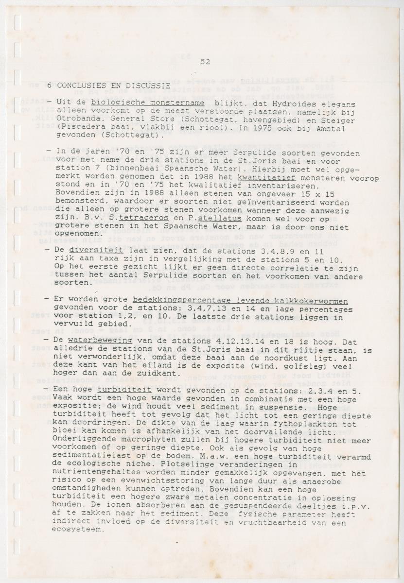 Z Een onderzoek naar de waterkwaliteit van enkele baaien van Curacao op basis van biologische en abiotische parameters - New Page
