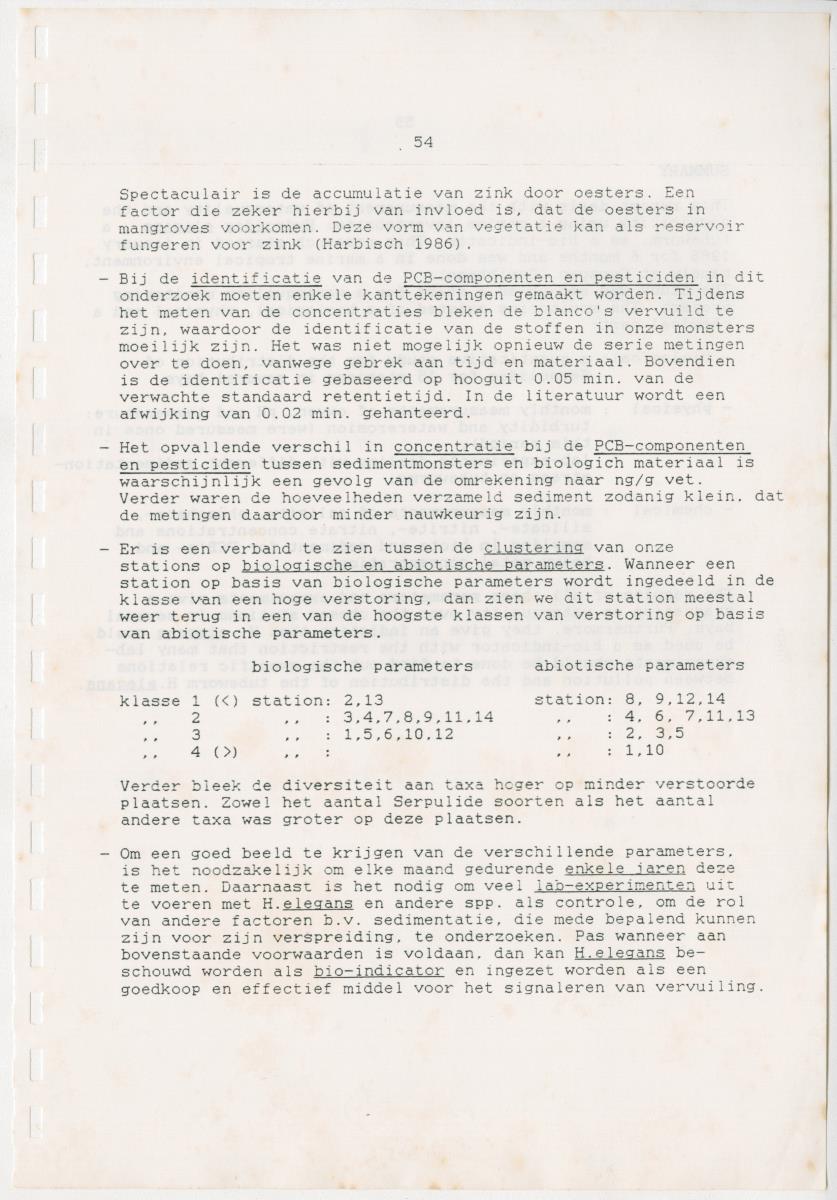 Z Een onderzoek naar de waterkwaliteit van enkele baaien van Curacao op basis van biologische en abiotische parameters - New Page