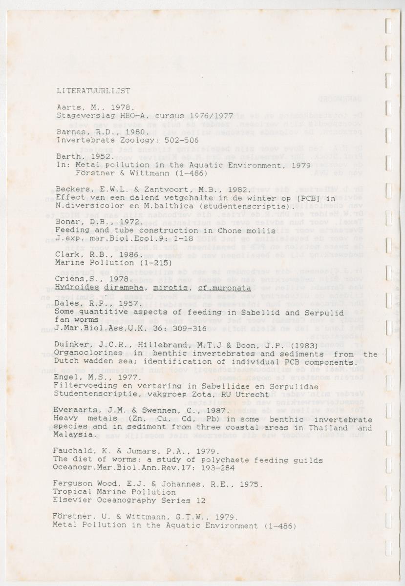 Z Een onderzoek naar de waterkwaliteit van enkele baaien van Curacao op basis van biologische en abiotische parameters - New Page