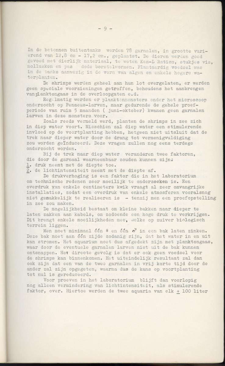 Z Garnalen kweken in oude zoutpannen - Verslag van een onderzoek naar de levenseisen van Penaeus aztecus Ives - New Page