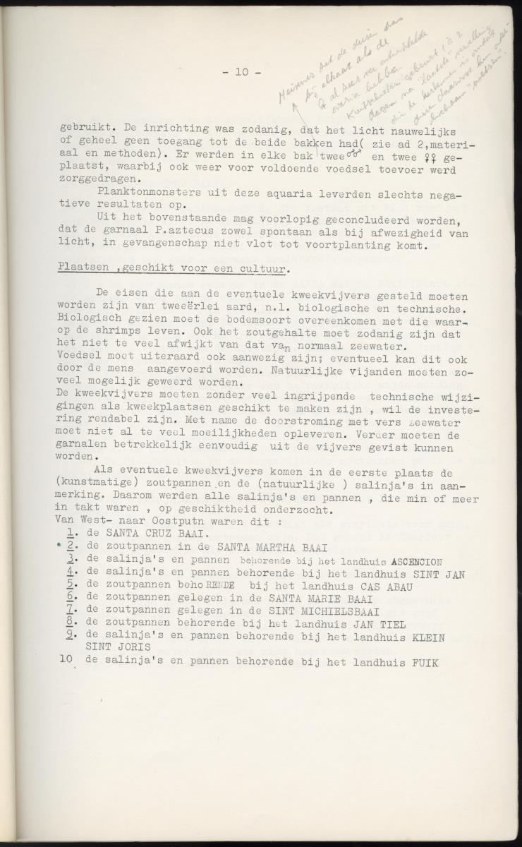 Z Garnalen kweken in oude zoutpannen - Verslag van een onderzoek naar de levenseisen van Penaeus aztecus Ives - New Page