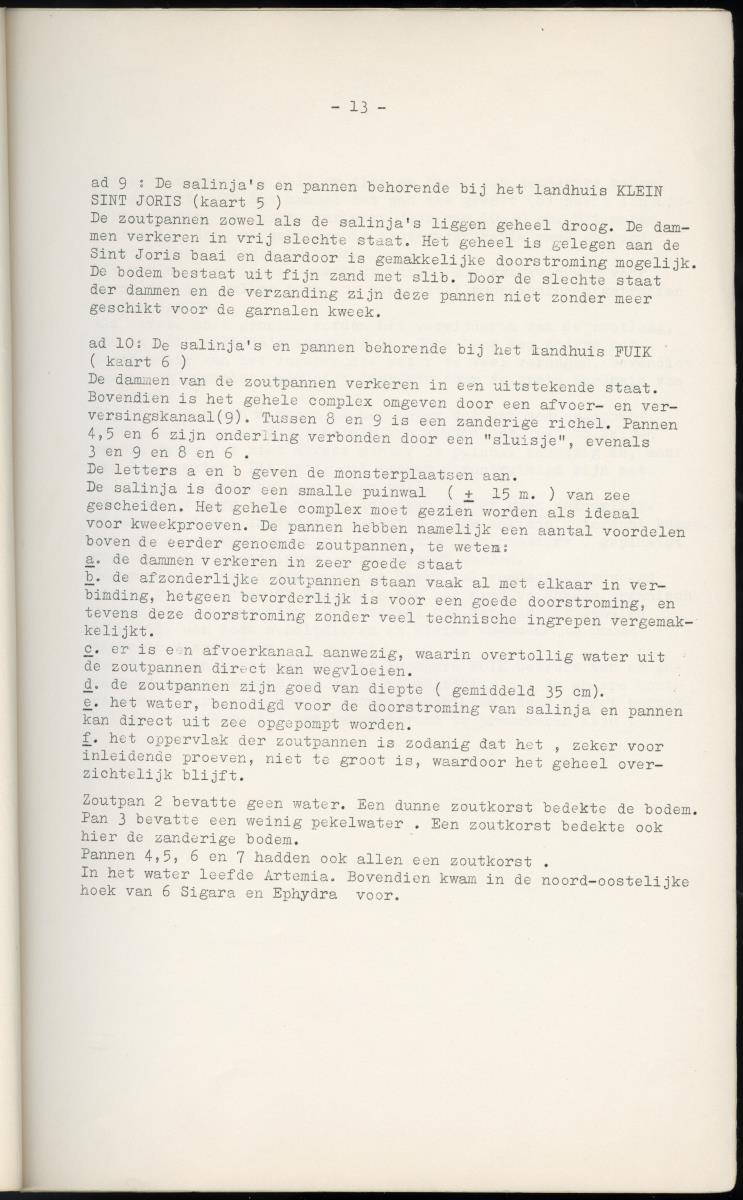 Z Garnalen kweken in oude zoutpannen - Verslag van een onderzoek naar de levenseisen van Penaeus aztecus Ives - New Page