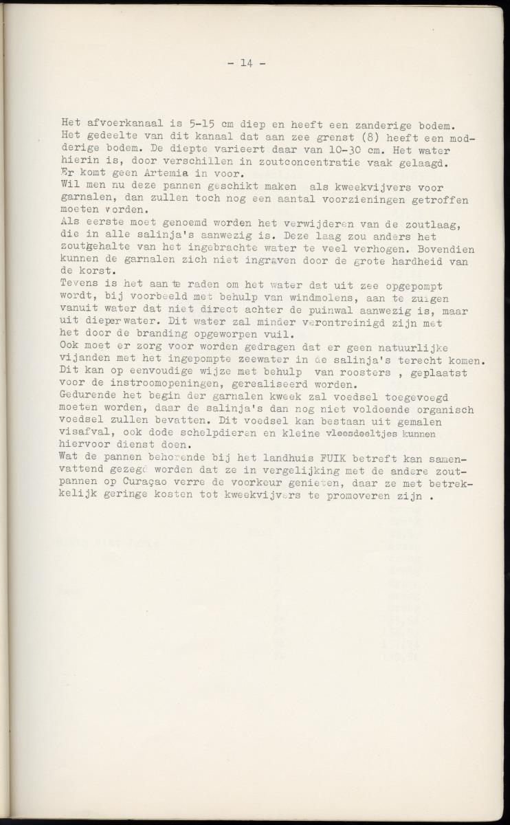 Z Garnalen kweken in oude zoutpannen - Verslag van een onderzoek naar de levenseisen van Penaeus aztecus Ives - New Page