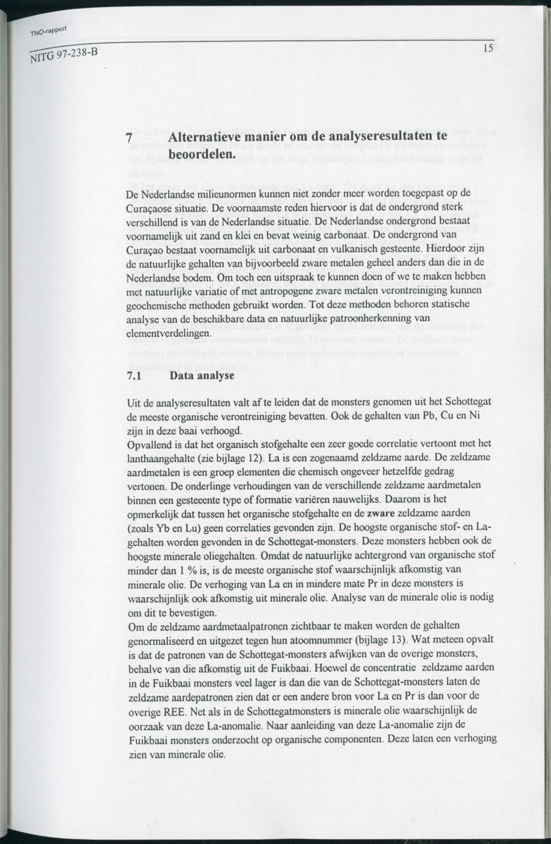 Geochemische Inventory report van enkele baaien op Curacao - New Page