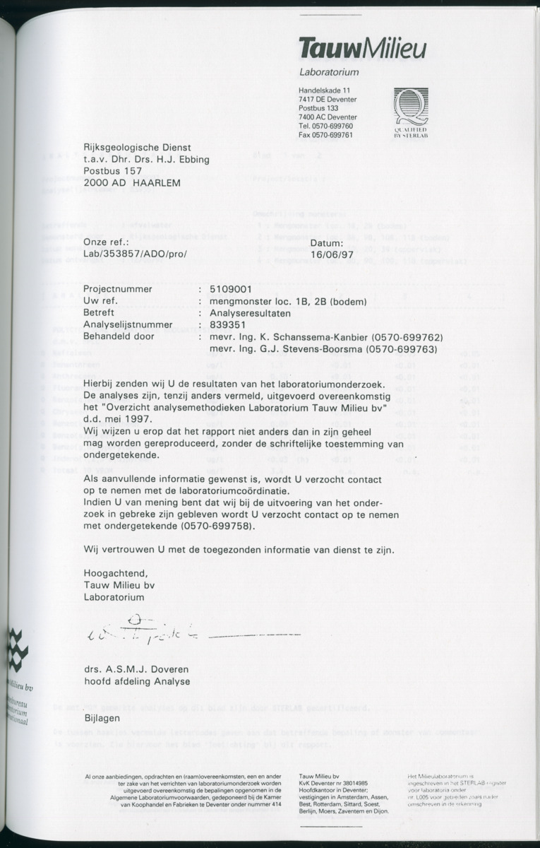 Geochemische Inventory report van enkele baaien op Curacao - New Page