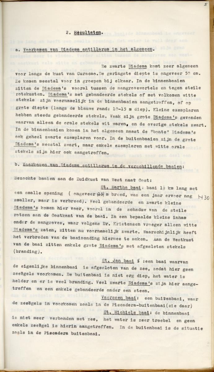 Z Een studie over de morfologische variabiliteit van enkele regulaire zeeegels in verband met milieufactoren (Diadema & Echinometra) - New Page