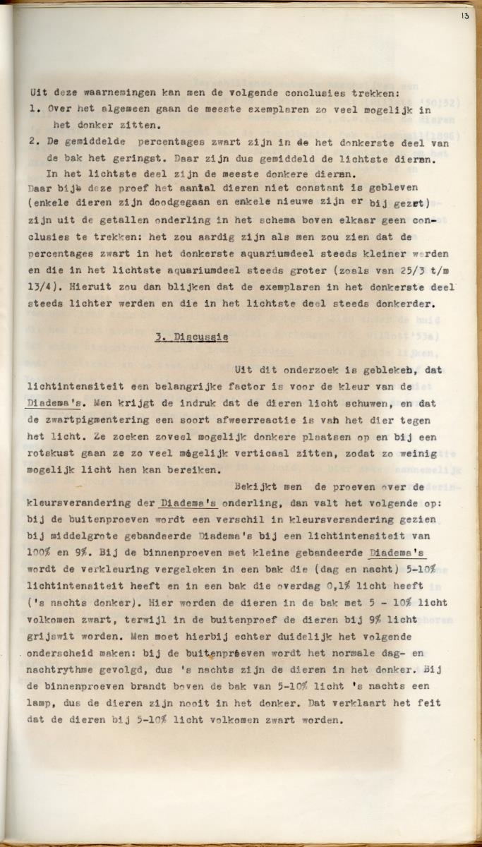 Z Een studie over de morfologische variabiliteit van enkele regulaire zeeegels in verband met milieufactoren (Diadema & Echinometra) - New Page