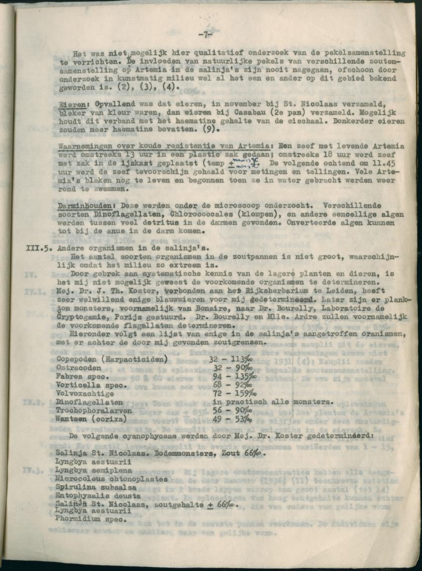 Z Verslag van het onderzoek naar de ecologie van Artemia salina op Curacao en Bonaire - New Page