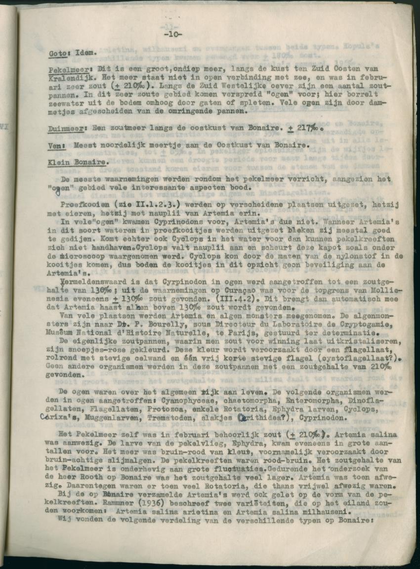 Z Verslag van het onderzoek naar de ecologie van Artemia salina op Curacao en Bonaire - New Page