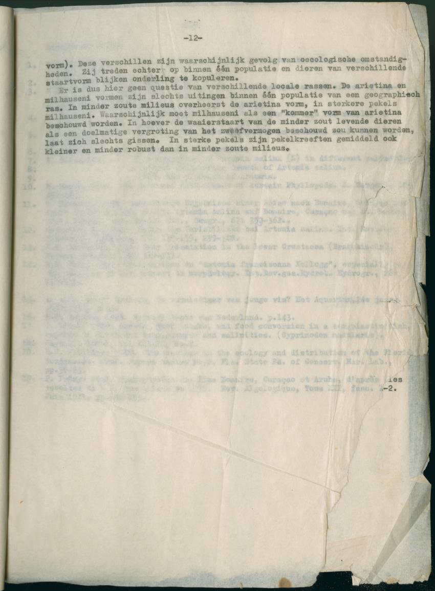 Z Verslag van het onderzoek naar de ecologie van Artemia salina op Curacao en Bonaire - New Page