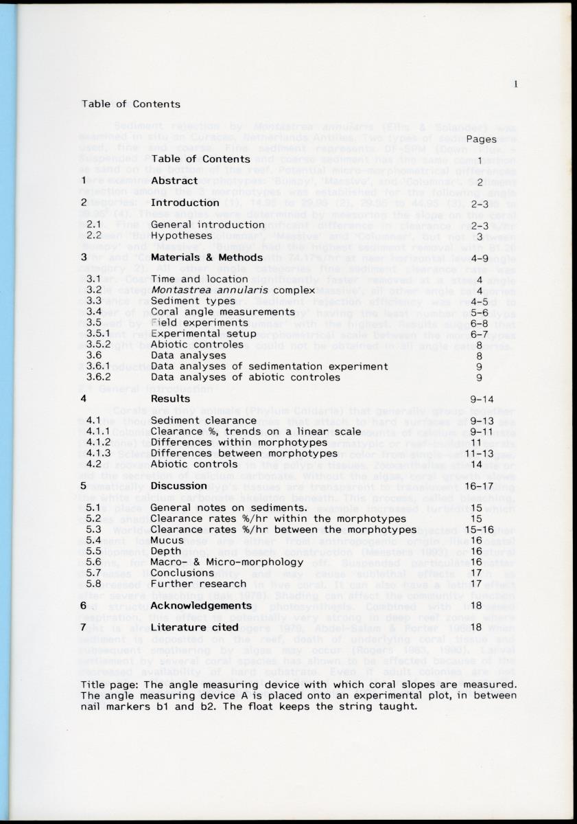 Z Differences in sediment rejection between the Caribbean Montastrea annularis morphotypes; 'Bumpy', "Massive' and 'Columnar' on a micro-morphological scale - New Page