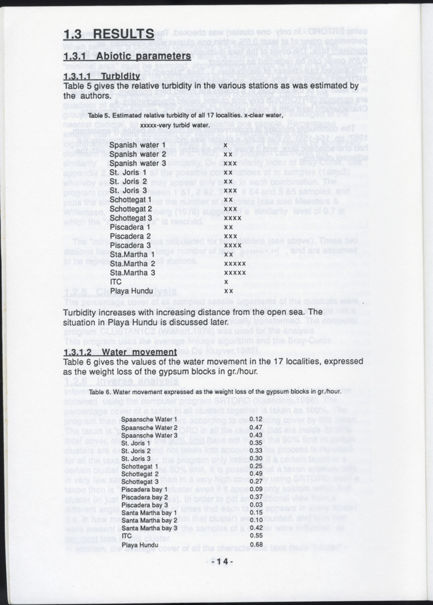 Z "I. Cryptic communities of sublittoral hard substrate in relation to abiotic parameters at some inner bays of Curacao  II. The effect of suspended sediment on two species of serpulid tube-worms" - New Page