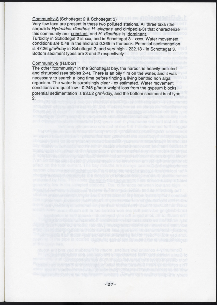 Z "I. Cryptic communities of sublittoral hard substrate in relation to abiotic parameters at some inner bays of Curacao  II. The effect of suspended sediment on two species of serpulid tube-worms" - New Page