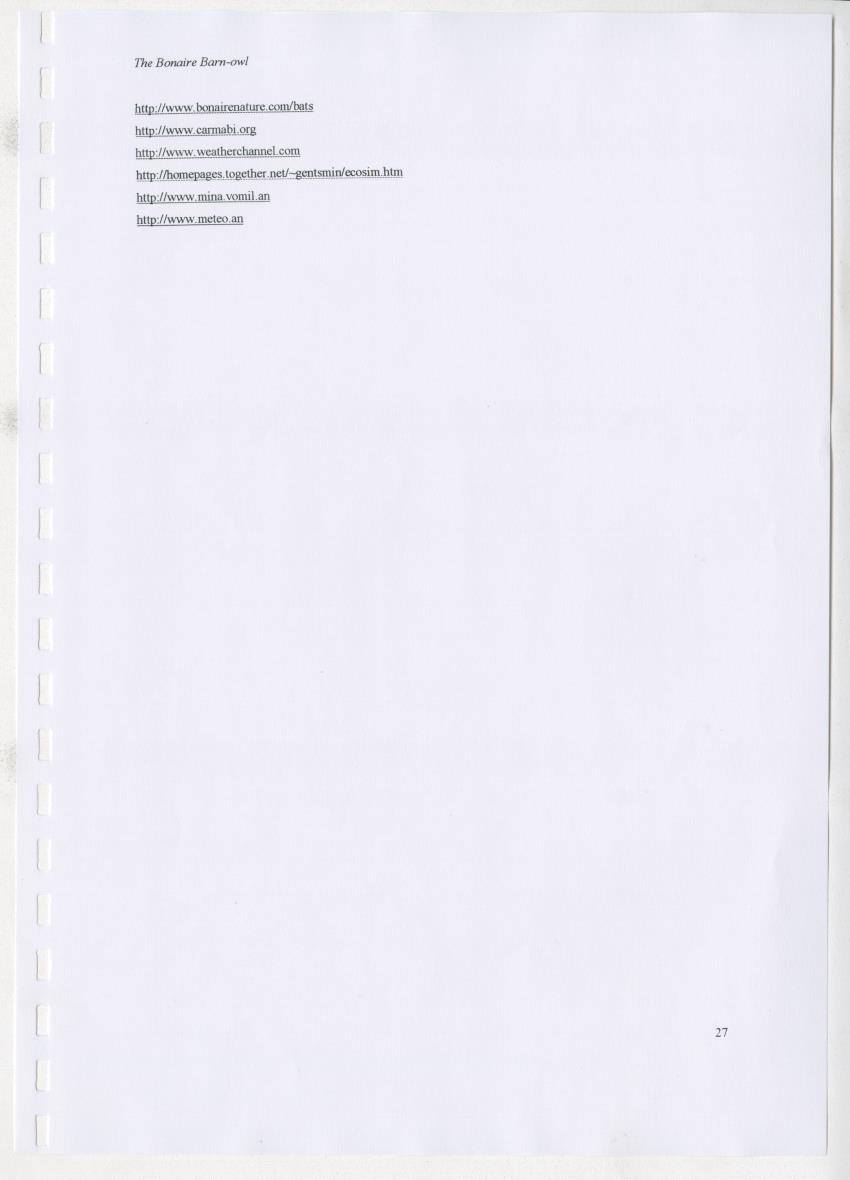 Z The Bonaire Barn-owl (Tyto alba): the first survey of roost sites and diet on Bonaire (an arid southern Caribbean island) - New Page