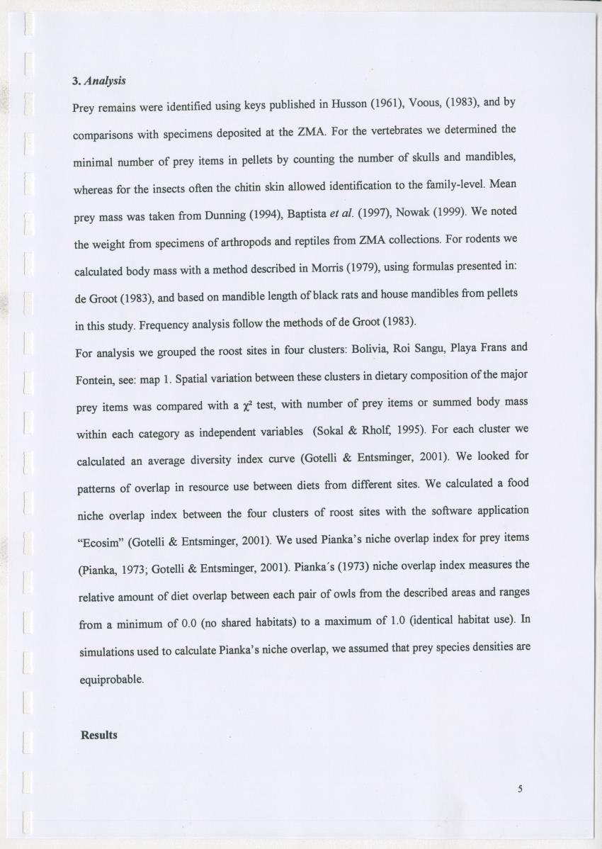Z Spatial variation in the diet of the barn owl (Tyto alba) on a small tropical island - New Page
